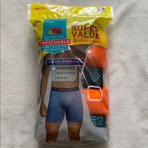 NWT Men’s 6 count boxer briefs!